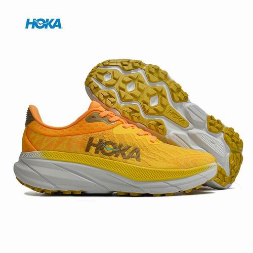 Cheap Hoka Challenger 7 GTX Men Women Running Shoes Yellow -05